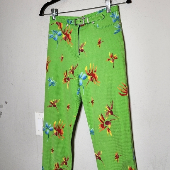 Versace Classic V2 green floral pants. Size 42 - Picture 16 of 16